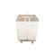 Steele Canvas Basket 12 BU Permanent Truck Natural Canvas w/Grey Vinyl - 3in Casters 9212CNATVGRYW3 - alternate 3
